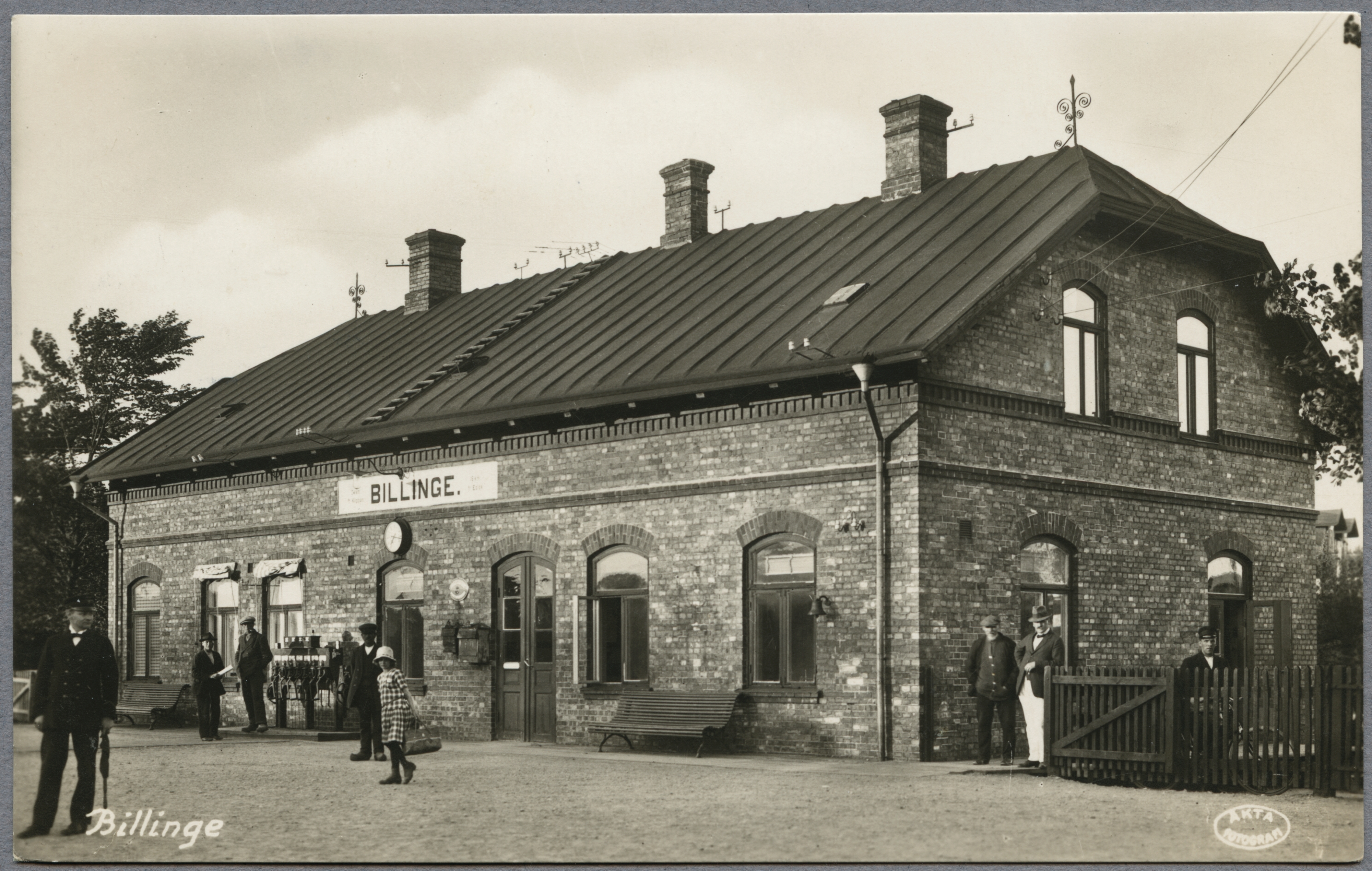 Billinge stationshus. Foto: J&auml;rnv&auml;gsmuseet