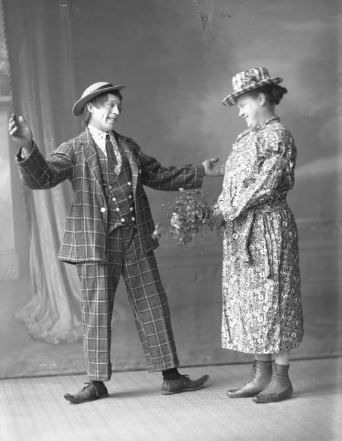 Herbert Engström, känd i amatörteaterkretsar i Eslöv. Källa: Eslövs kommuns bildarkiv, Föjers foto.
