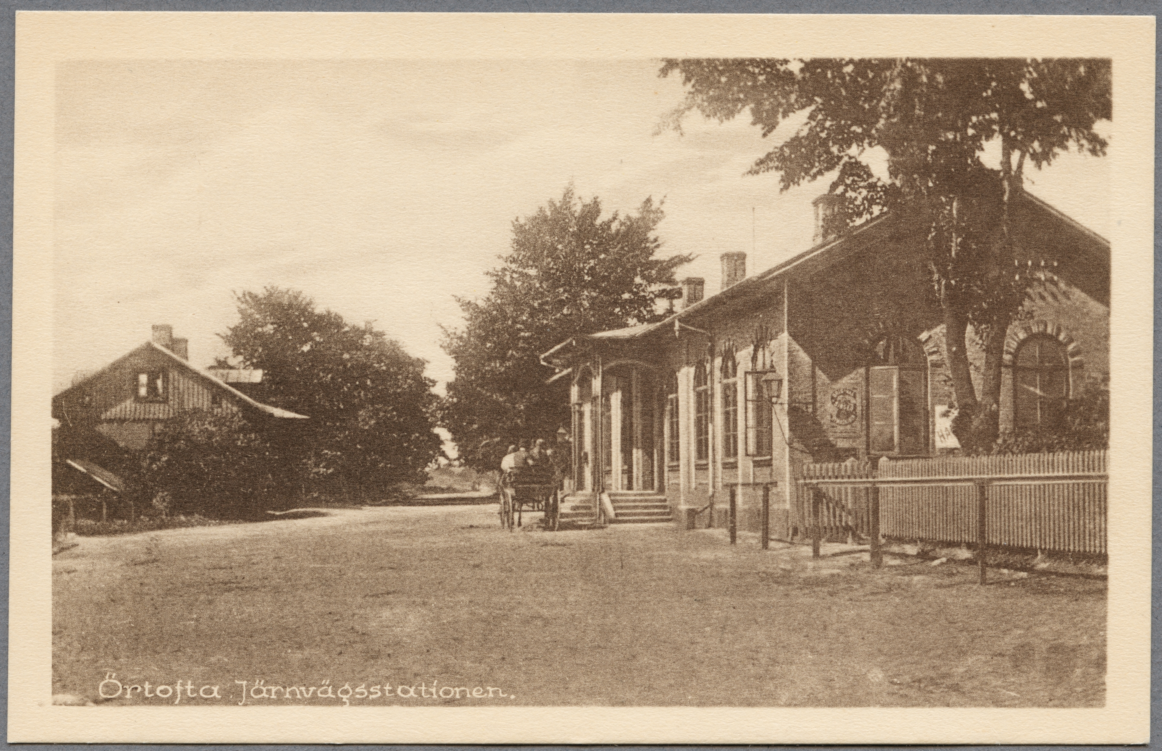 &Ouml;rtofta j&auml;rnv&auml;gsstation, omkring 1910. Foto: digitaltmuseum.se/J&auml;rnv&auml;gsmuseet.