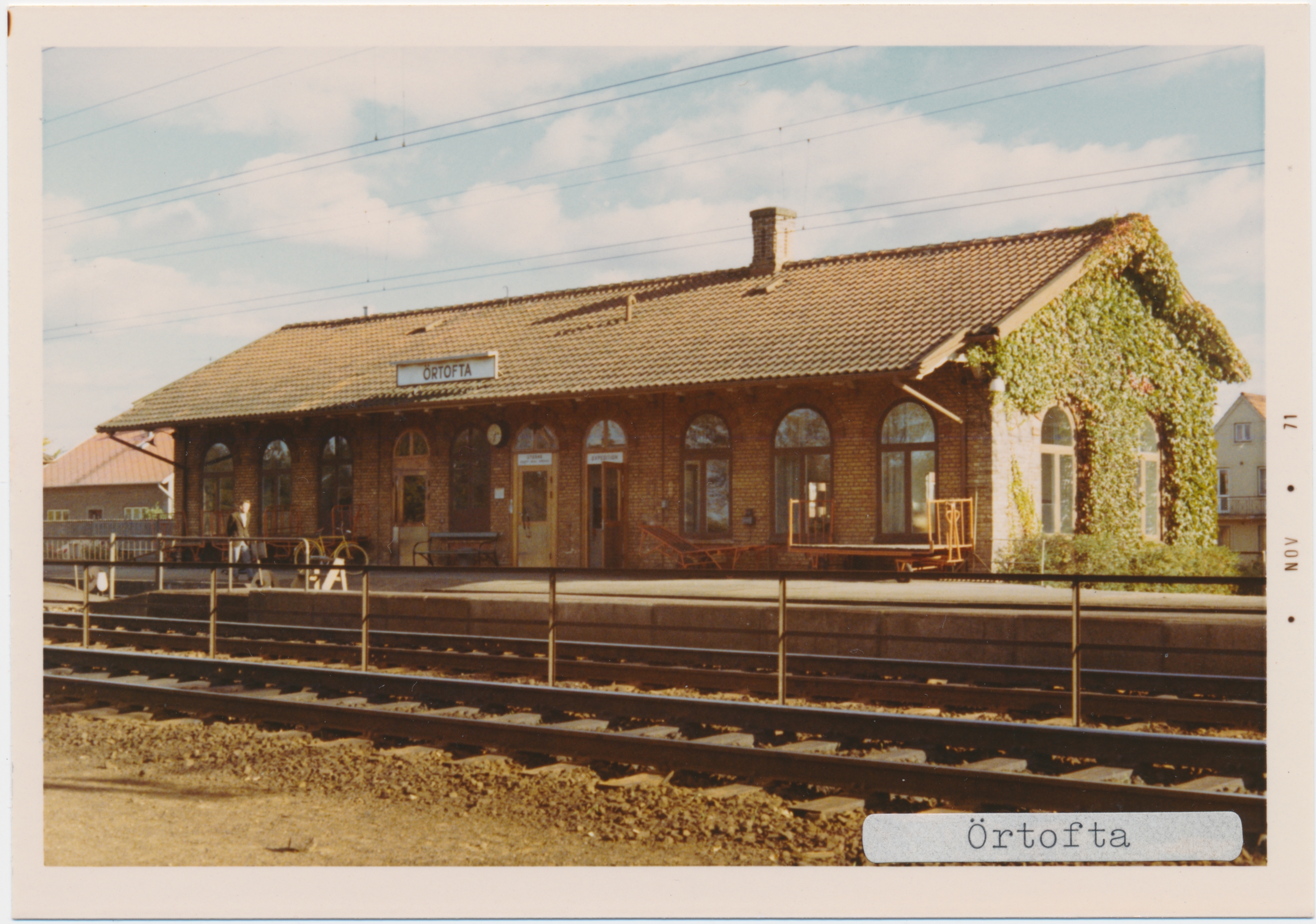 &Ouml;rtofta j&auml;rnv&auml;gsstation,1971. Foto: digitaltmuseum.se/J&auml;rnv&auml;gsmuseet.