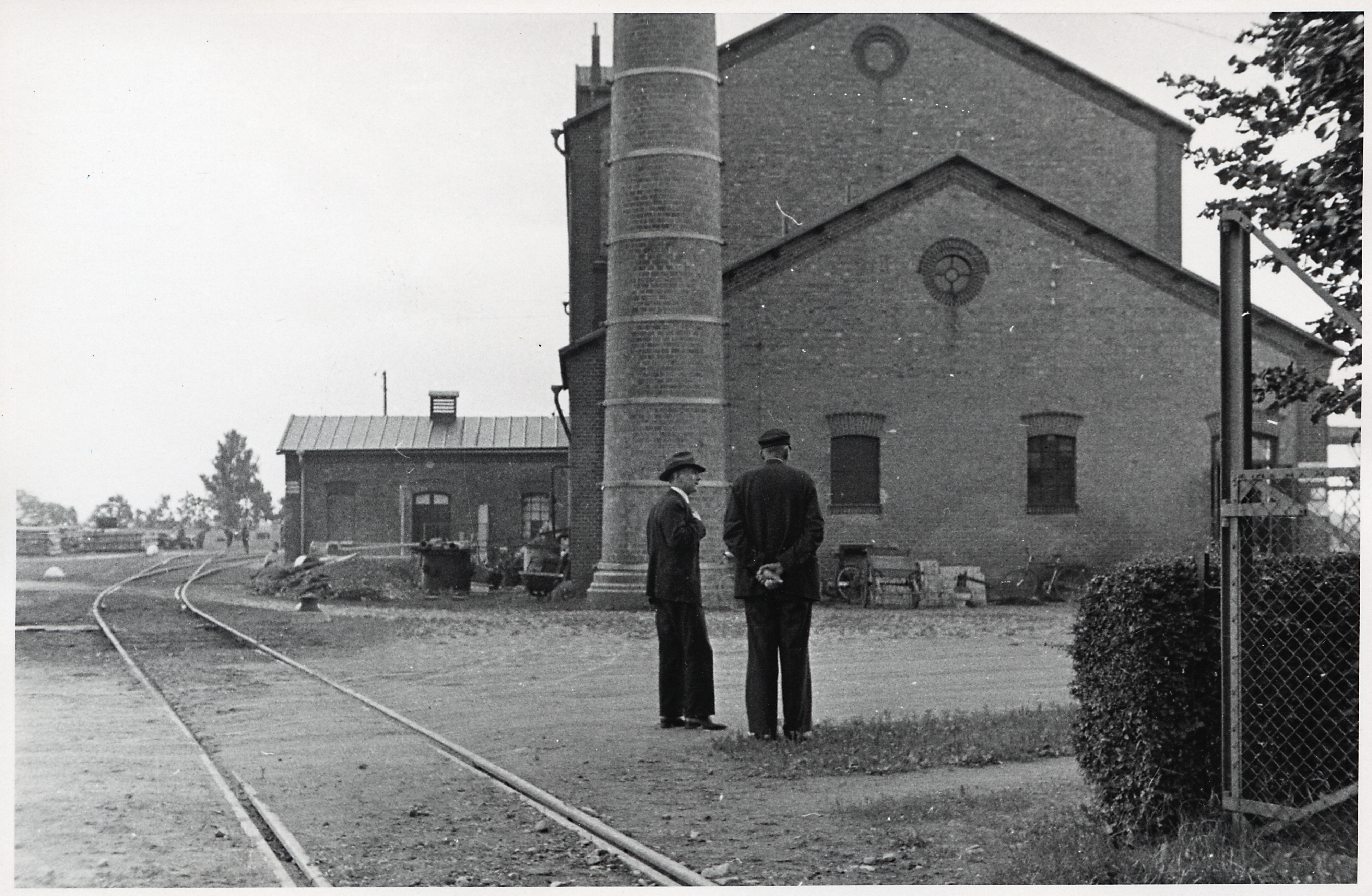 &Ouml;rtofta sockerbruk industrisp&aring;ret. Foto fr&aring;n 1930-1940-talet. K&auml;lla: digitalt museum.se/J&auml;rnv&auml;gsmuseet.