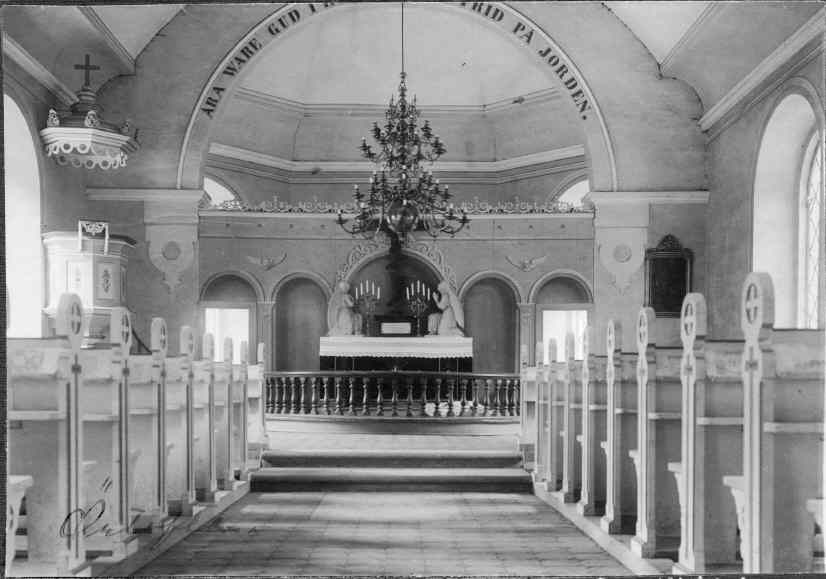 &Ouml;rtofta kyrka. K&auml;lla: Riksantikvarie&auml;mnetet/Wikimedia Commons.