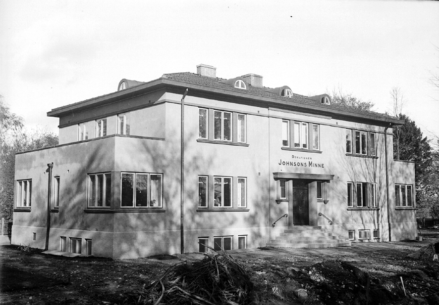 Johnssons minne i kvarteret G&aring;sen, Gasverksgatan. Esl&ouml;vs f&ouml;rsta barnkrubba. Foto: Fotohuset i Esl&ouml;v.