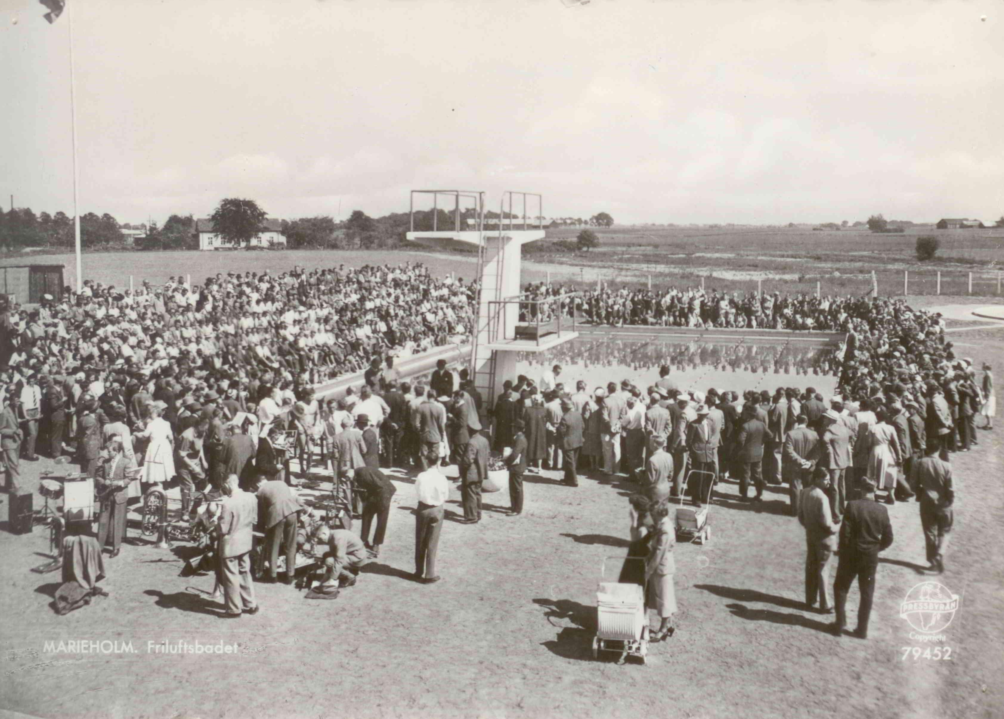 Marieholmsbadet, invigning 1955