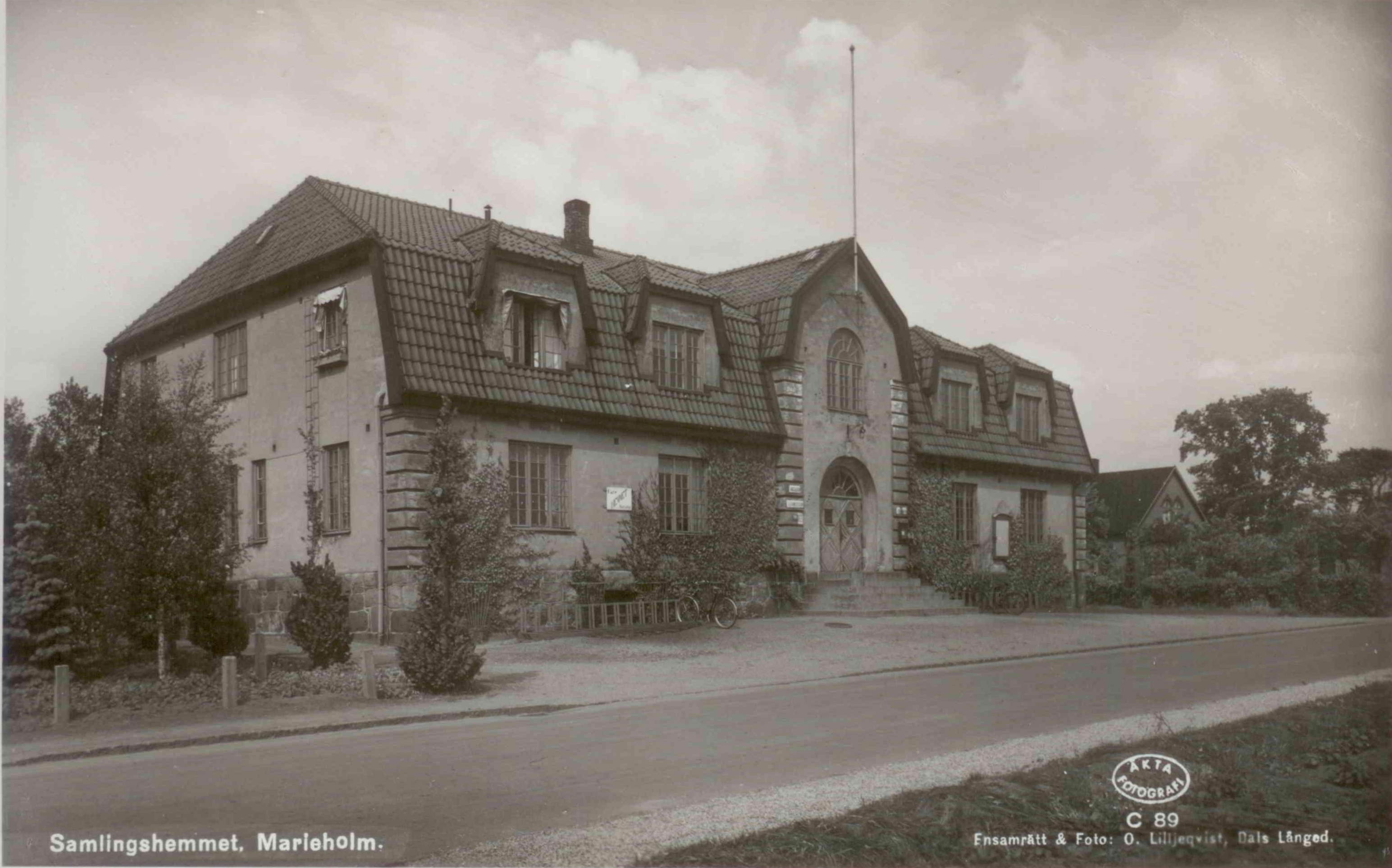 Samlingshemmet i Marieholm 1940.