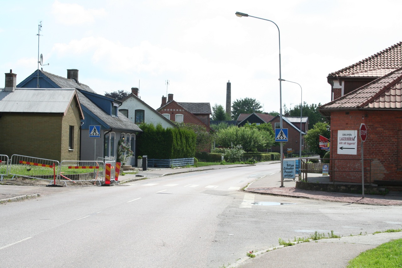 Storgatan 2012 vid infarten till Yllefabriken.