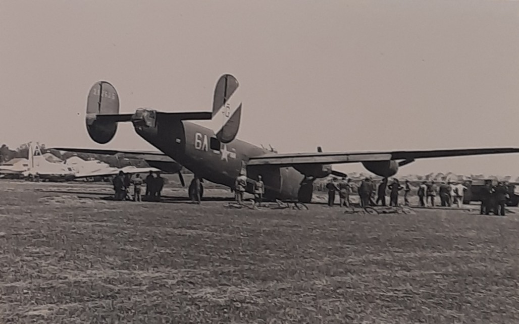 Det st&ouml;rtade bombplanet i Marieholm 1944