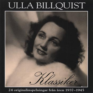 CD-häftet till skivan Ulla Billquist Klassiker. Den första skivan som gavs ut av Klara Skivan. Källa: Wikimedia Commons.