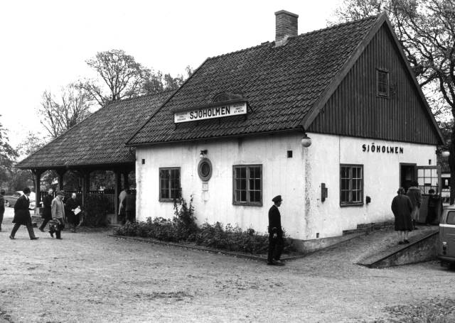 Sjöholmens station. 1960-tal. Källa: Eslövs kommuns bildarkiv, K.G.Pressfoto.