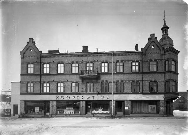 Kooperativa, Östergatan, Eslöv. Föjers arkiv.