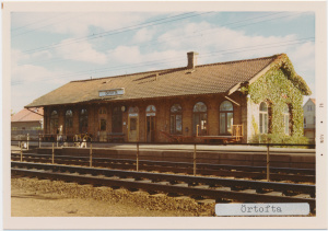 Örtofta järnvägsstation,1971. Foto: digitaltmuseum.se/Järnvägsmuseet.