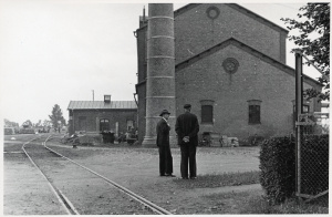 Örtofta sockerbruk industrispåret. Foto från 1930-1940-talet. Källa: digitalt museum.se/Järnvägsmuseet.
