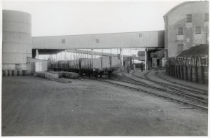 Örtofta sockerbruk industrispåret. Foto från 1930-1940-talet. Källa: digitalt museum.se/Järnvägsmuseet.