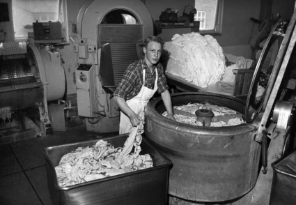 Marieholmstvätten 1960-tal. Källa: Eslövs kommuns bildarkiv, K.G. Pressfoto.