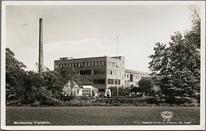 Marieholms Yllefabrik. Foto från 1944, O Lilljeqvist. Källa: Digitaltmuseum.se.