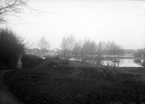 Skyttevallarna, troligen 1930-tal. Foto: Fotohuset i Eslöv.