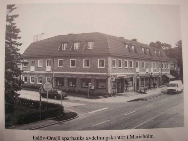 Onsjö Härads sparbanks lokal på Storgatan i Marieholm