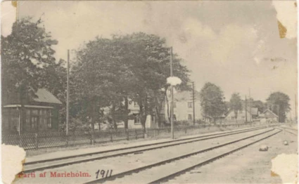 Järnvägsgatan i Marieholm 1911